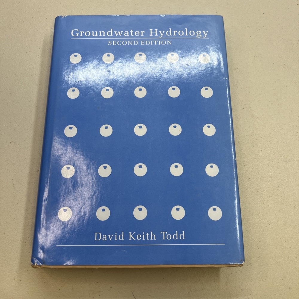 GROUNDWATER HYDROLOGY, 2ND EDITION By David Keith Todd - Hardcover-Dust Cover - Picture 1 of 9